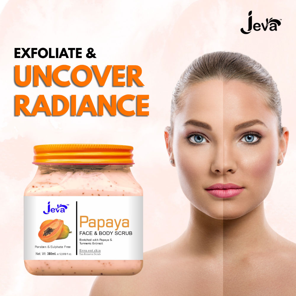 Papaya Tan Removal Scrub - Brightening & Smoothening