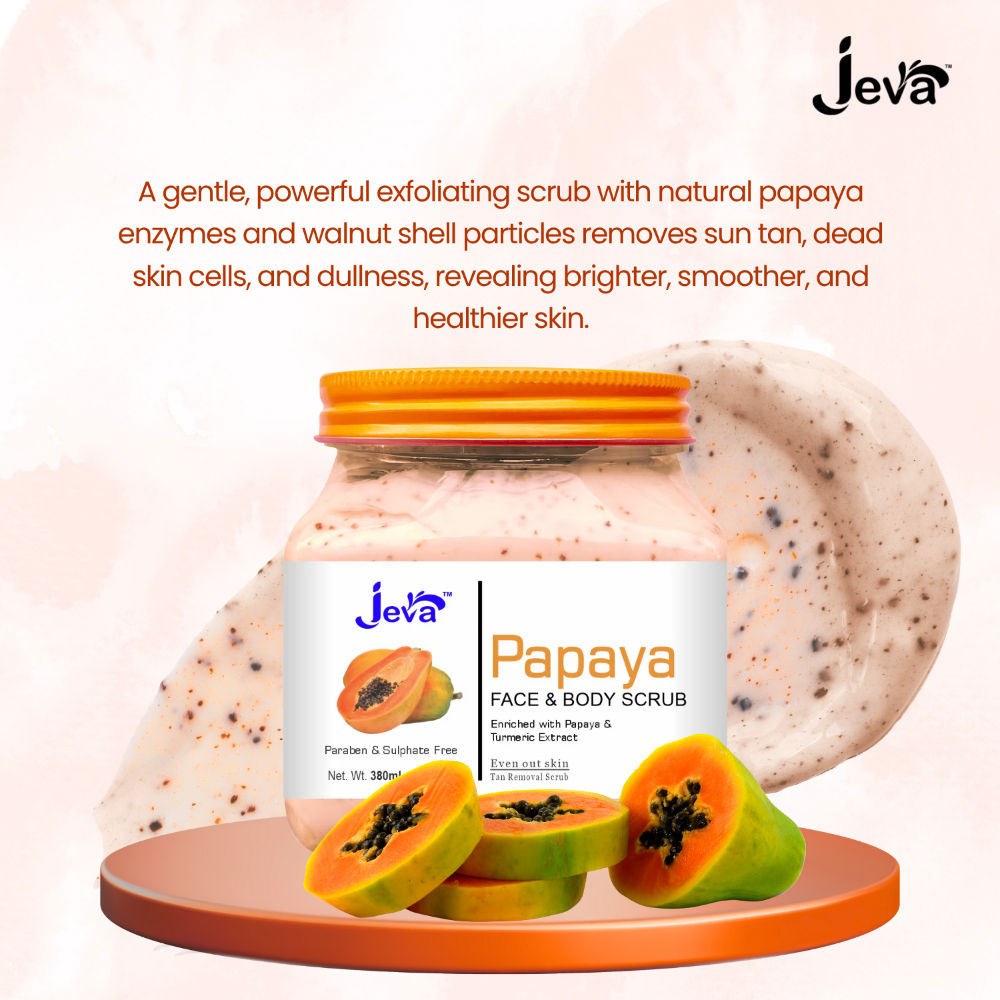 Papaya Tan Removal Scrub - Brightening & Smoothening