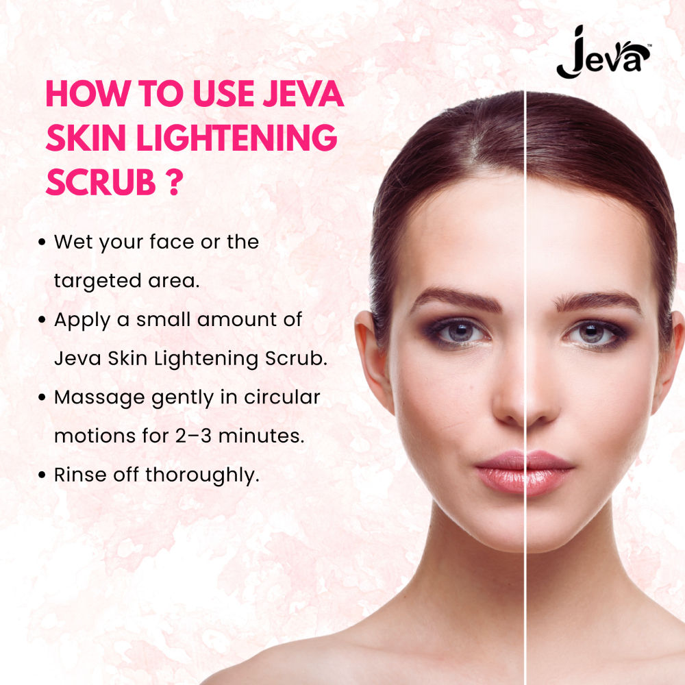 Skin Lightening Scrub Face & Body Exfoliates, Removes Dead Skin Cells & Enhances Glow