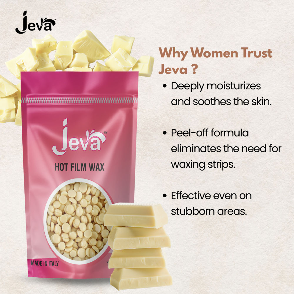 Hot Film Wax Natural Stripless Hard Wax Beads for Smooth Hair Removal Face & Body 100g