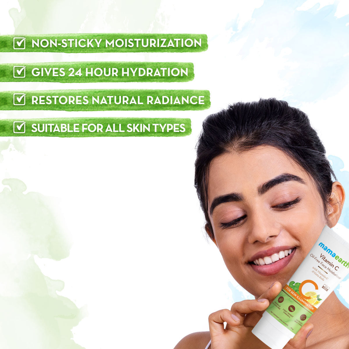 Vitamin C Oil-Free Moisturizer For Face With Vitamin C & Gotu Kola For Skin Illumination