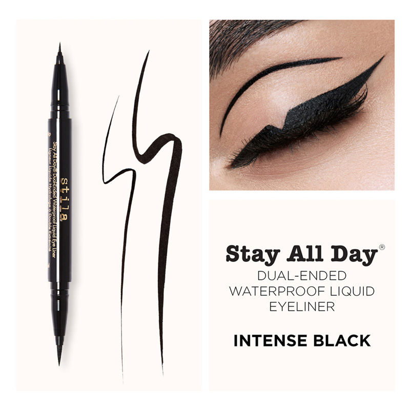 Stay All Day Dual-Ended Waterproof Liquid Eye Liner - Intense Black