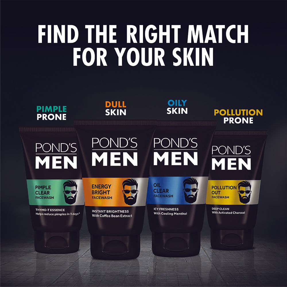 Men Pollution Out Activated Charcoal Deep Clean Face Wash