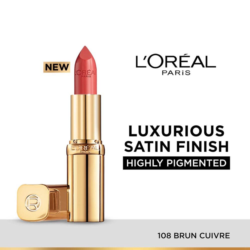 Color Riche Satin Lipstick - 108 Brun Cuivre
