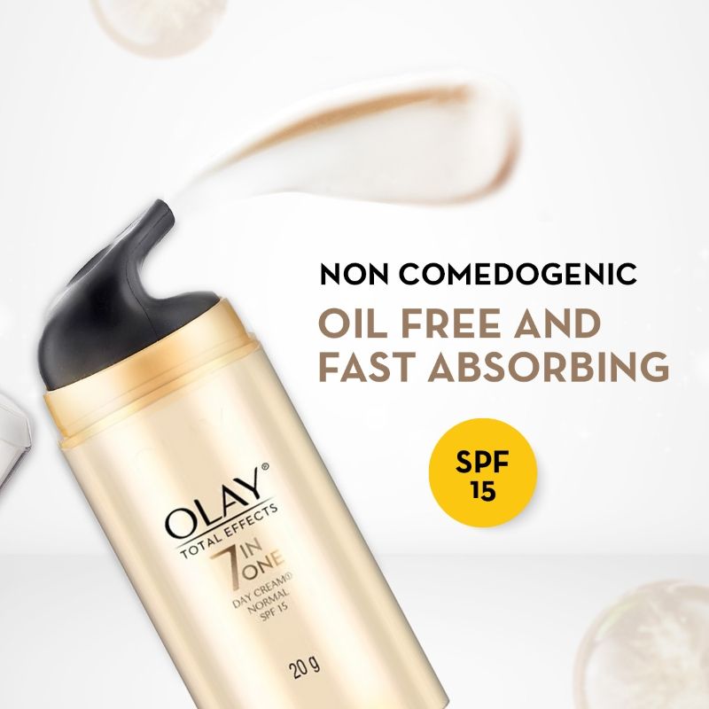 Total Effects Day Cream With SPF 15 Normal, Fights 7 Signs Of Ageing With Niacinamide