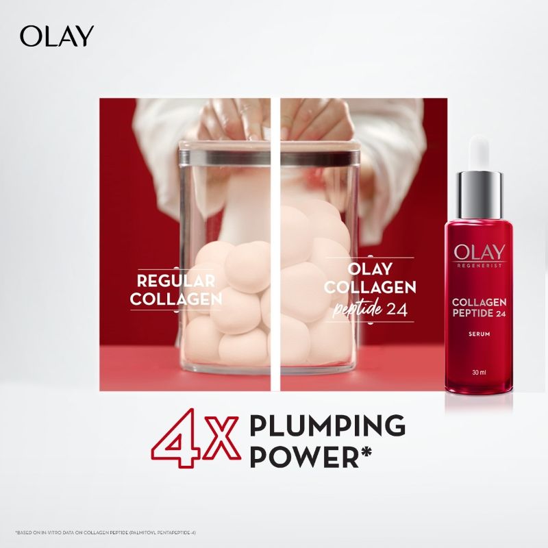 Collagen Peptide Face Serum, Smooth & Plump Skin With Collagen & Niacinamide, Sulphate Free