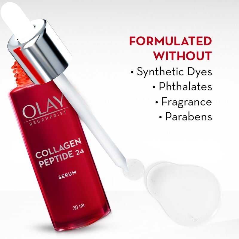 Collagen Peptide Face Serum, Smooth & Plump Skin With Collagen & Niacinamide, Sulphate Free