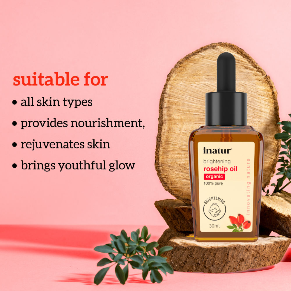 Rosehip Oil, 100% Pure & Cold Pressed, Moisturizing, Anti-Aging & Hydrating Facial Oil