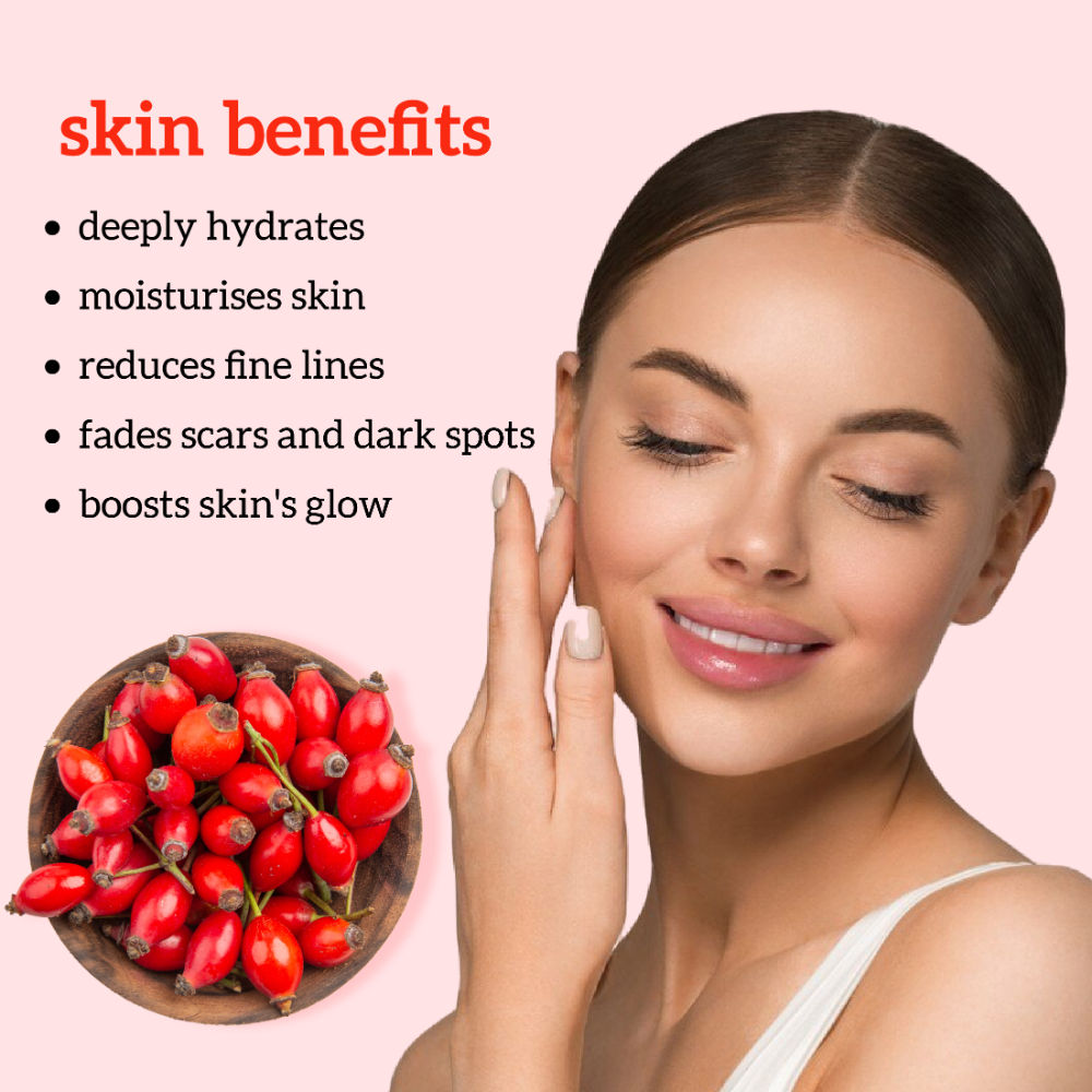 Rosehip Oil, 100% Pure & Cold Pressed, Moisturizing, Anti-Aging & Hydrating Facial Oil