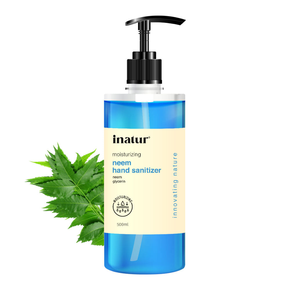 Hand Sanitizer Gel With 85% Alcohol, Neem & Glycerin, Kills 99.9% Germs & Quick-Dry, Kids Safe