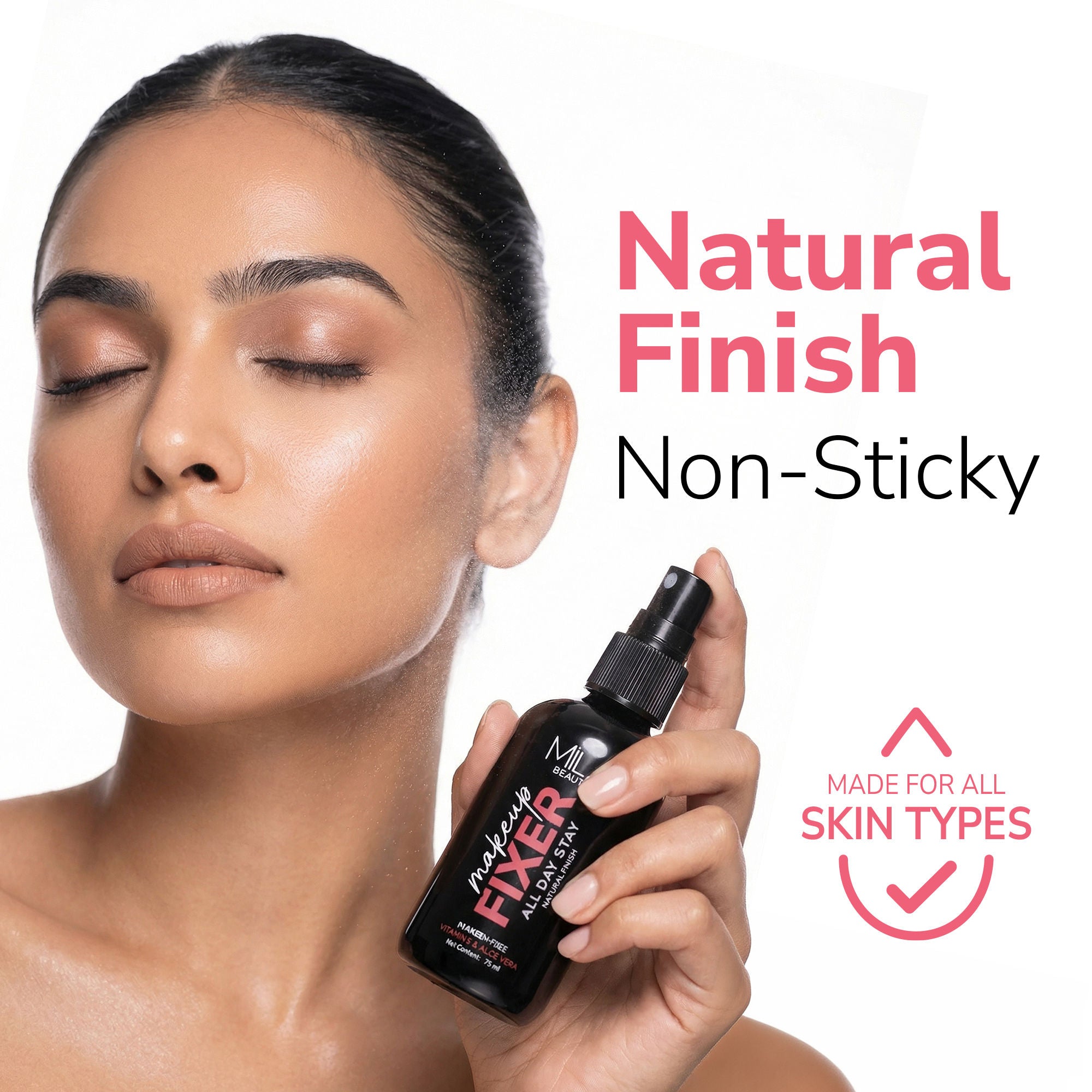 Non Sticky & Long Lasting Makeup Fixer with Aloe Vera and Vitamin E