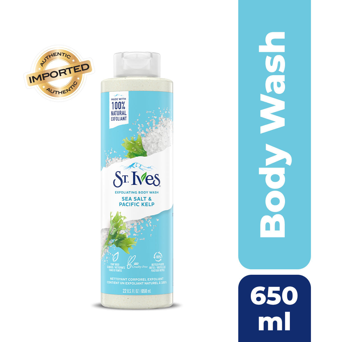 Purifying Sea Salt & Pacific Kelp Exfoliating Body Wash - 700ml