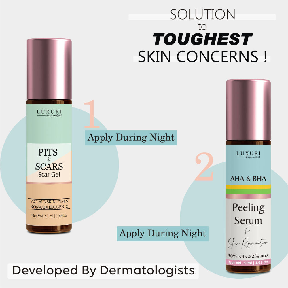 Advanced Scar Care Regime for Deep Scars Pits & Surgery Scars