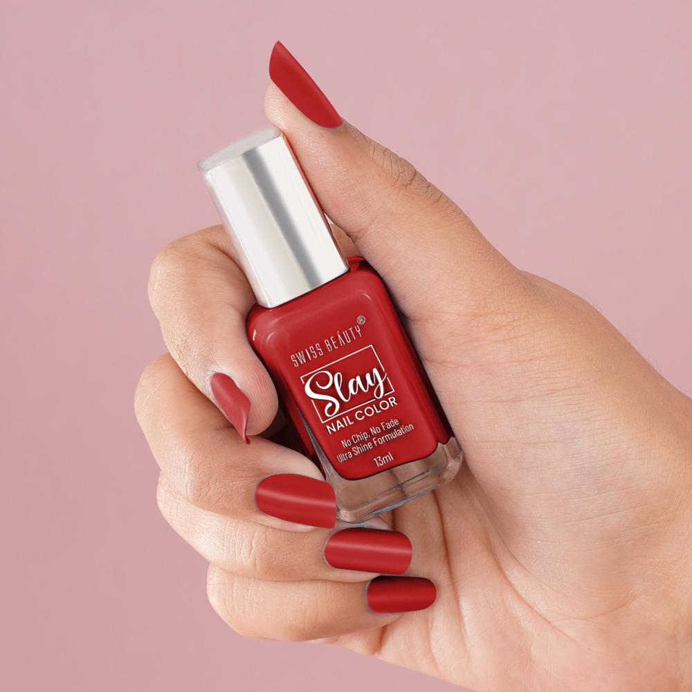Slay Nail Color Ultra Shine Formulation - 27 Silk Red