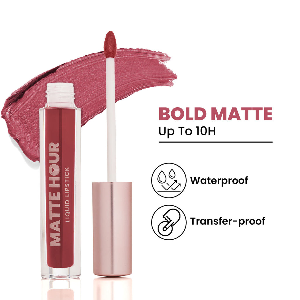 Matte Hour Waterproof Liquid Lipstick, Up To 10-Hour - 7 Terracotta Spritz