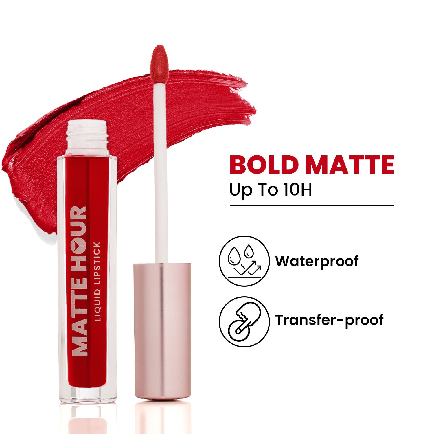 Matte Hour Waterproof Liquid Lipstick, Up To 10-Hour - 11 Bloody Mary