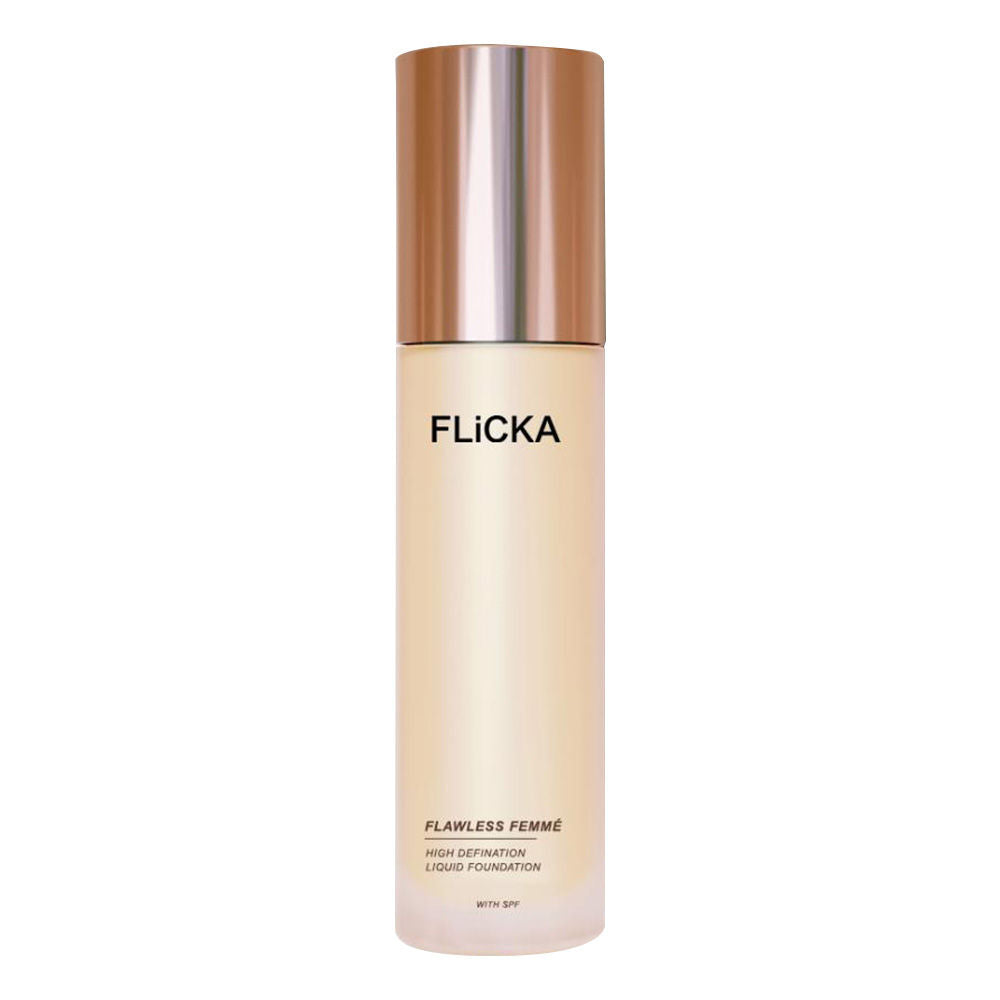 Flawless Femme HD Liquid Foundation Dewy Finish Long Lasting Medium High Coverage