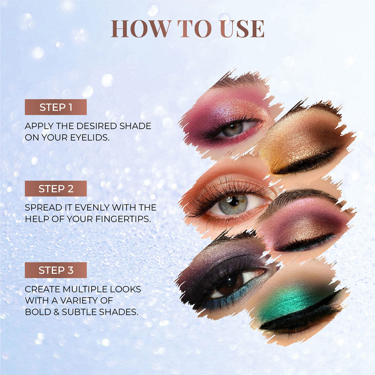 8 In 1 Eye Shadow Lidsticks Highly-pigmented Long-lasting Smudge-proof