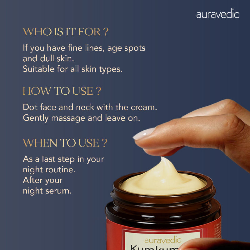 Kumkumadi Oil Retinol Night Cream With Kumkumadi Tailam Niacinamide Cream For Pigmentation