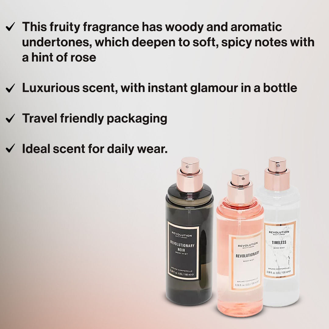 Revolutionary Noir Body Mist Spray For Her