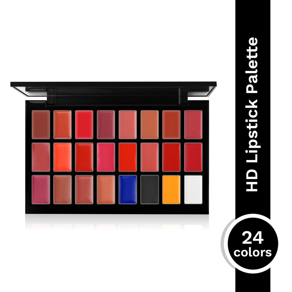 Studio HD Lipstick Vault Palette X24 - Create 100+ Lip Shades, Intense Color Payoff, Lightweight