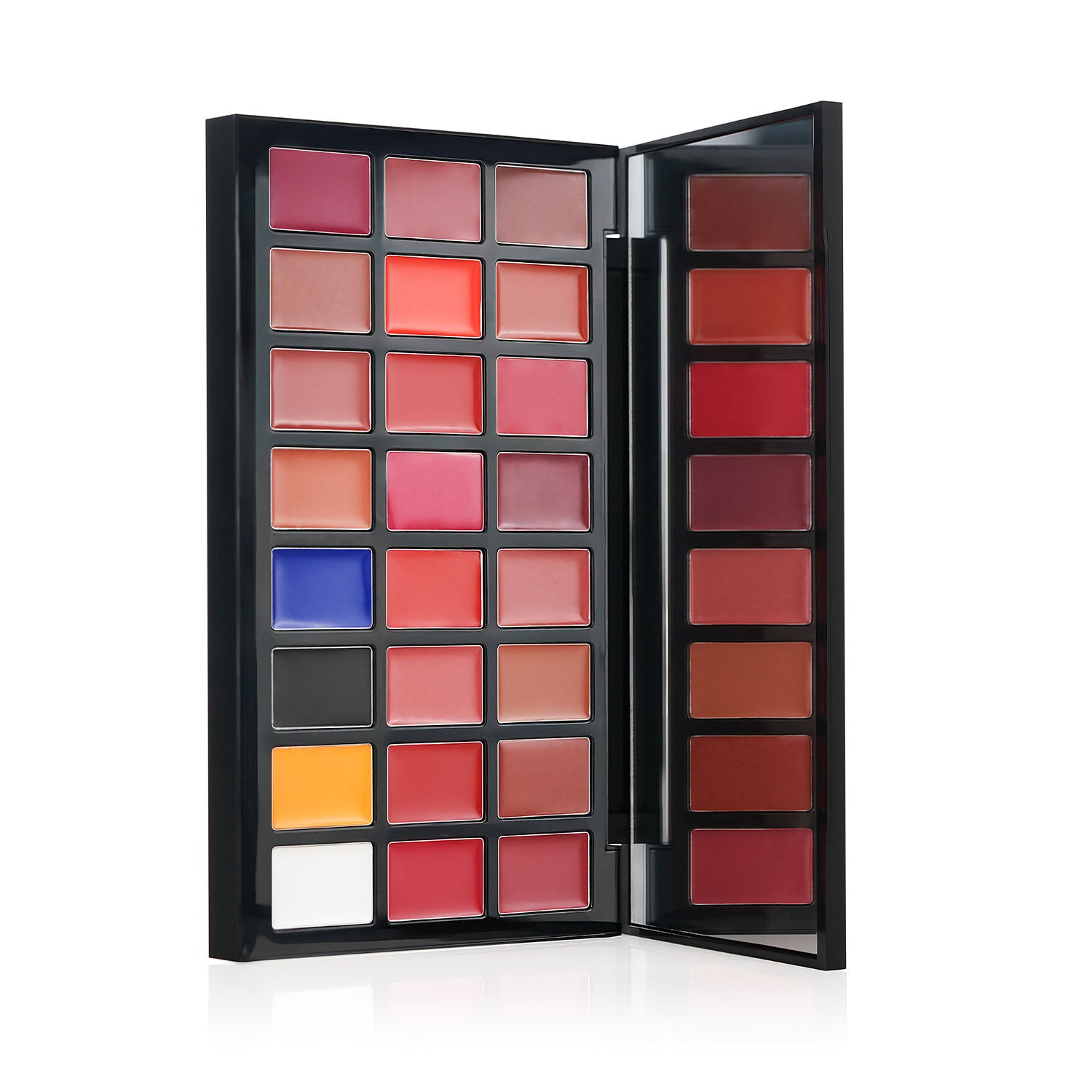 Studio HD Lipstick Vault Palette X24 - Create 100+ Lip Shades, Intense Color Payoff, Lightweight