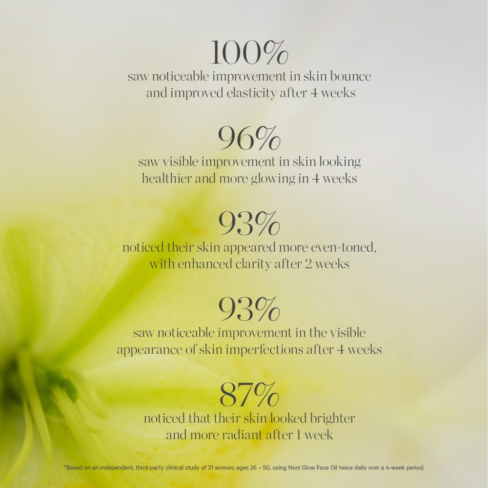 Noni Glow Face Oil- Nourishes Brightens Smooths With Noni Rosehip Pomegranate Seed Oil
