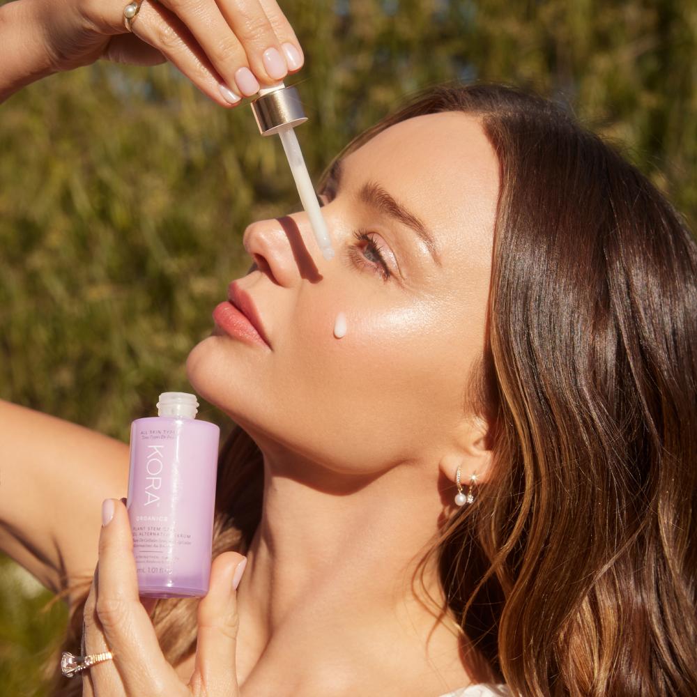 Plant Stem Cell Retinol Alternative Serum Firms Smooths Protect With Bakuchiol Rosehip