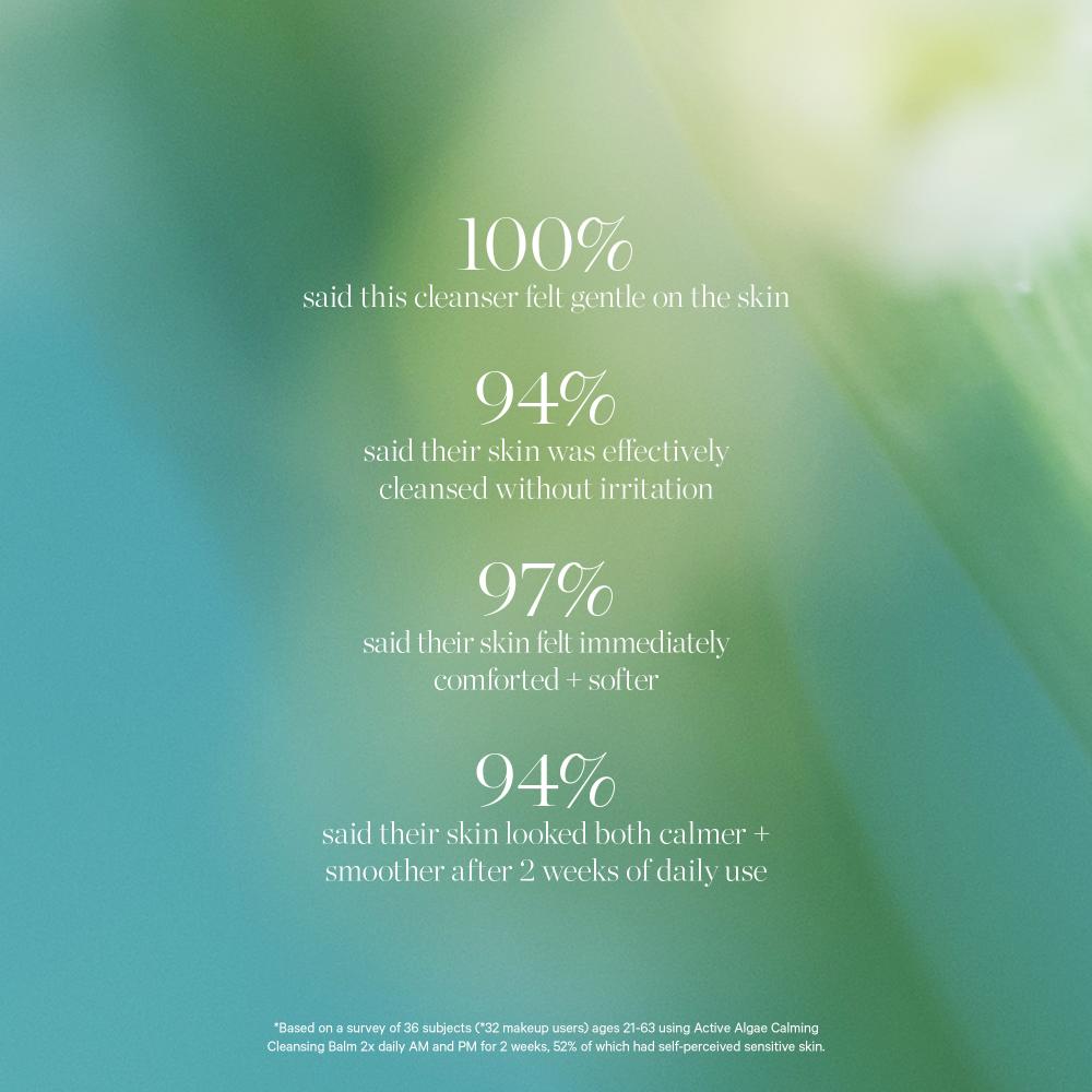Active Algae Cleansing Balm - Removes Makeup Soothes Hydrates With Jojoba & Squalane