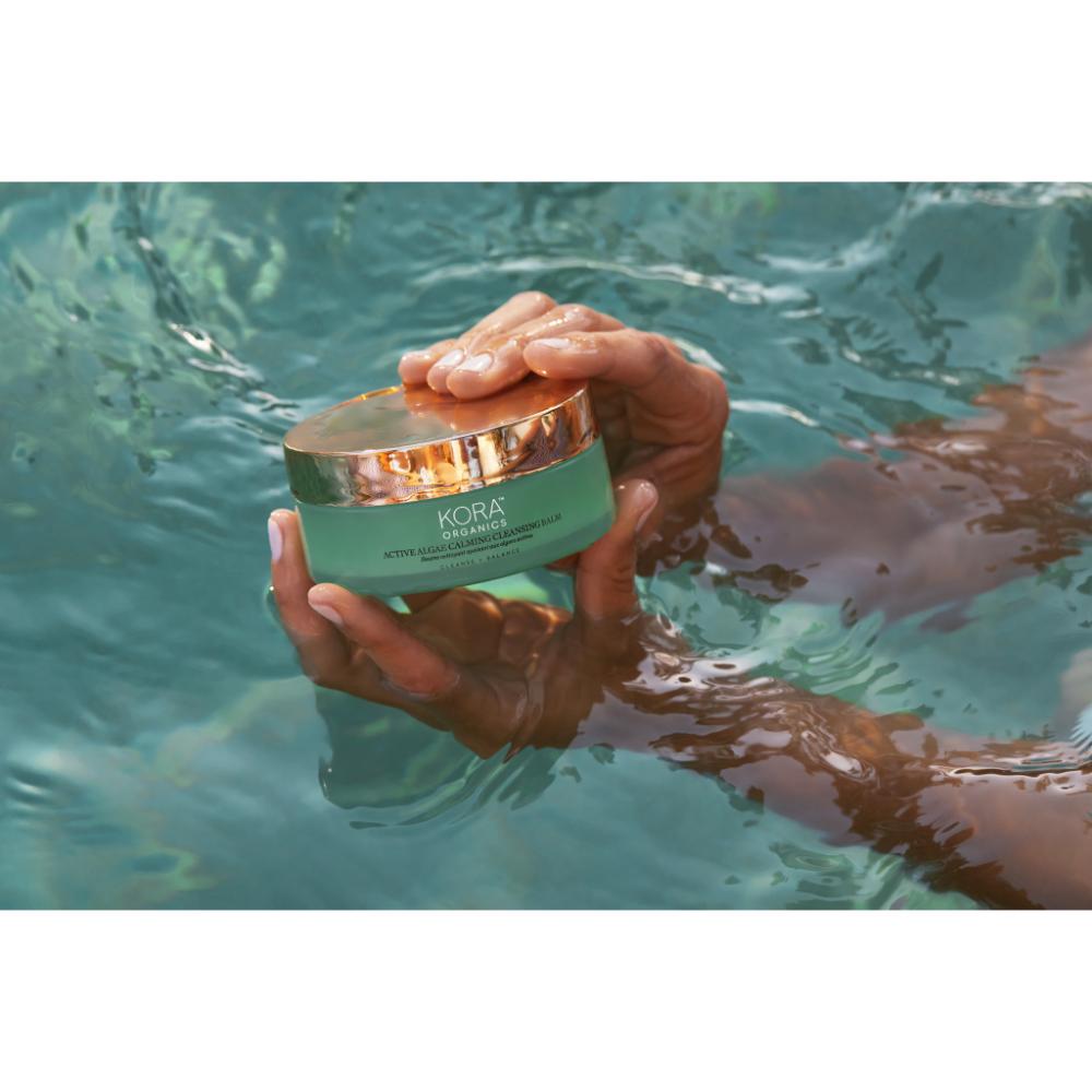 Active Algae Cleansing Balm - Removes Makeup Soothes Hydrates With Jojoba & Squalane