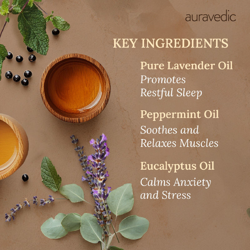 Relaxing Body Massage Oil For Women Men Body Oil For Glowing Skin Lavender Mint