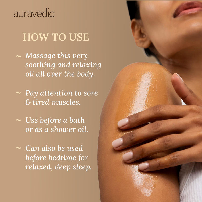 Relaxing Body Massage Oil For Women Men Body Oil For Glowing Skin Lavender Mint