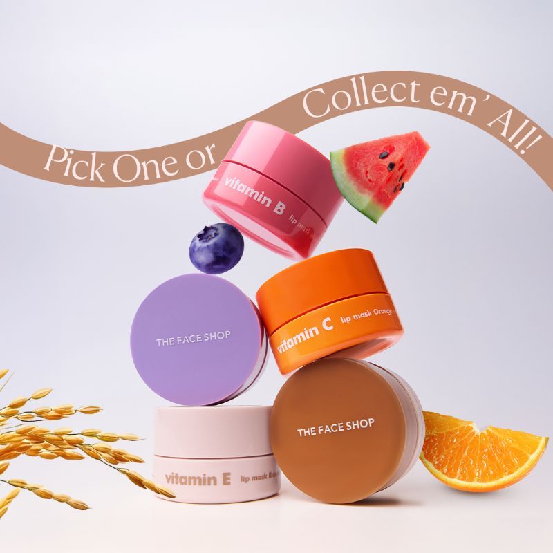 Vitamin Korean Lip Sleeping Mask for Dark, Dry, Pigmented Lips