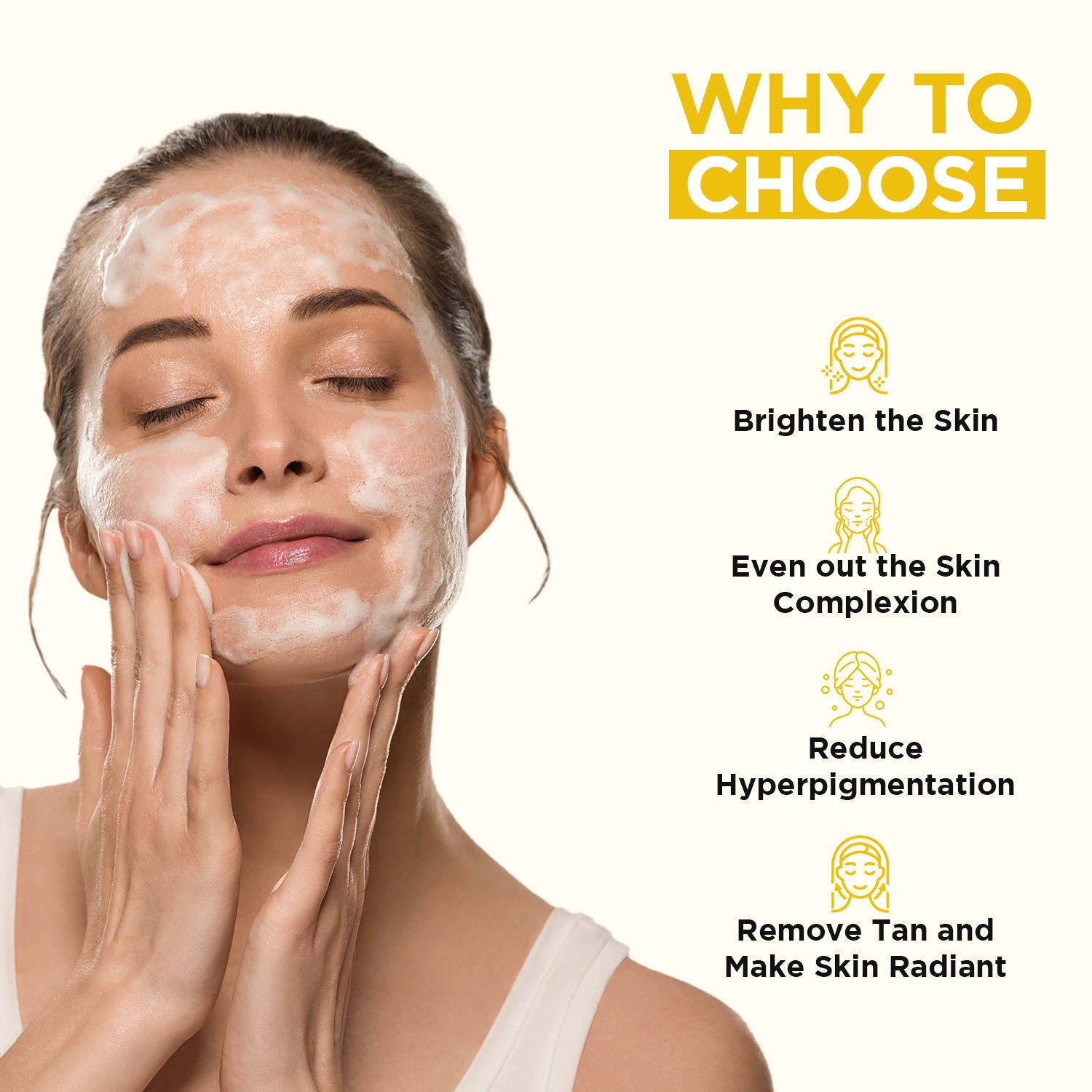 Glow Ubtan Face Wash With Turmeric, Kojic Acid & Niacinamide For Radiant Skin