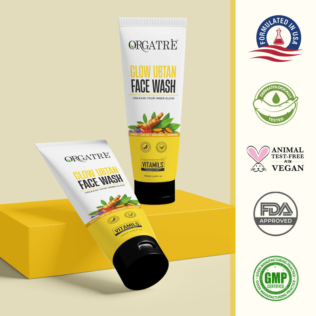 Glow Ubtan Face Wash With Turmeric, Kojic Acid & Niacinamide For Radiant Skin
