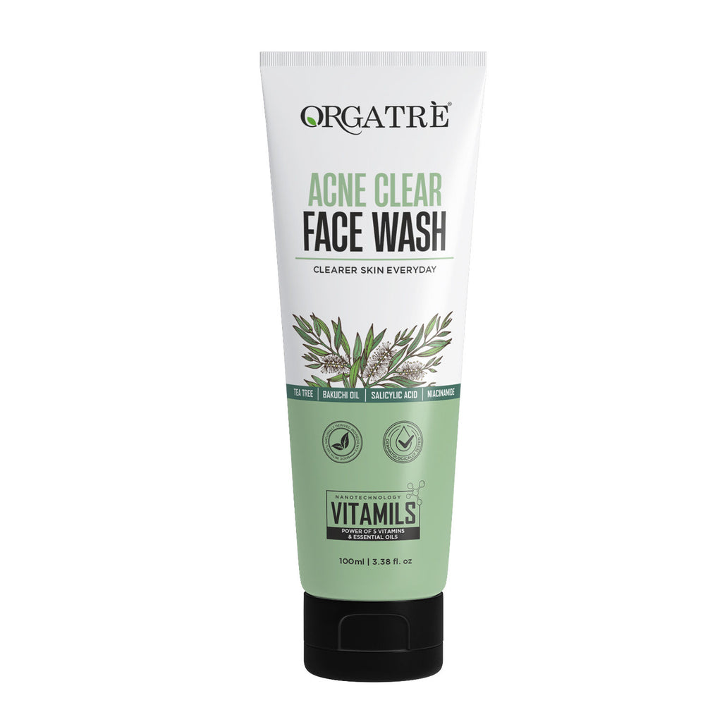 2% Salicylic Acid & Niacinamide Acne Clear Face Wash With Tea Tree For Acne-Prone Skin