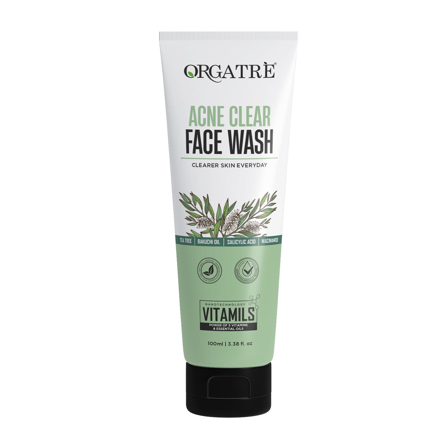 2% Salicylic Acid & Niacinamide Acne Clear Face Wash With Tea Tree For Acne-Prone Skin