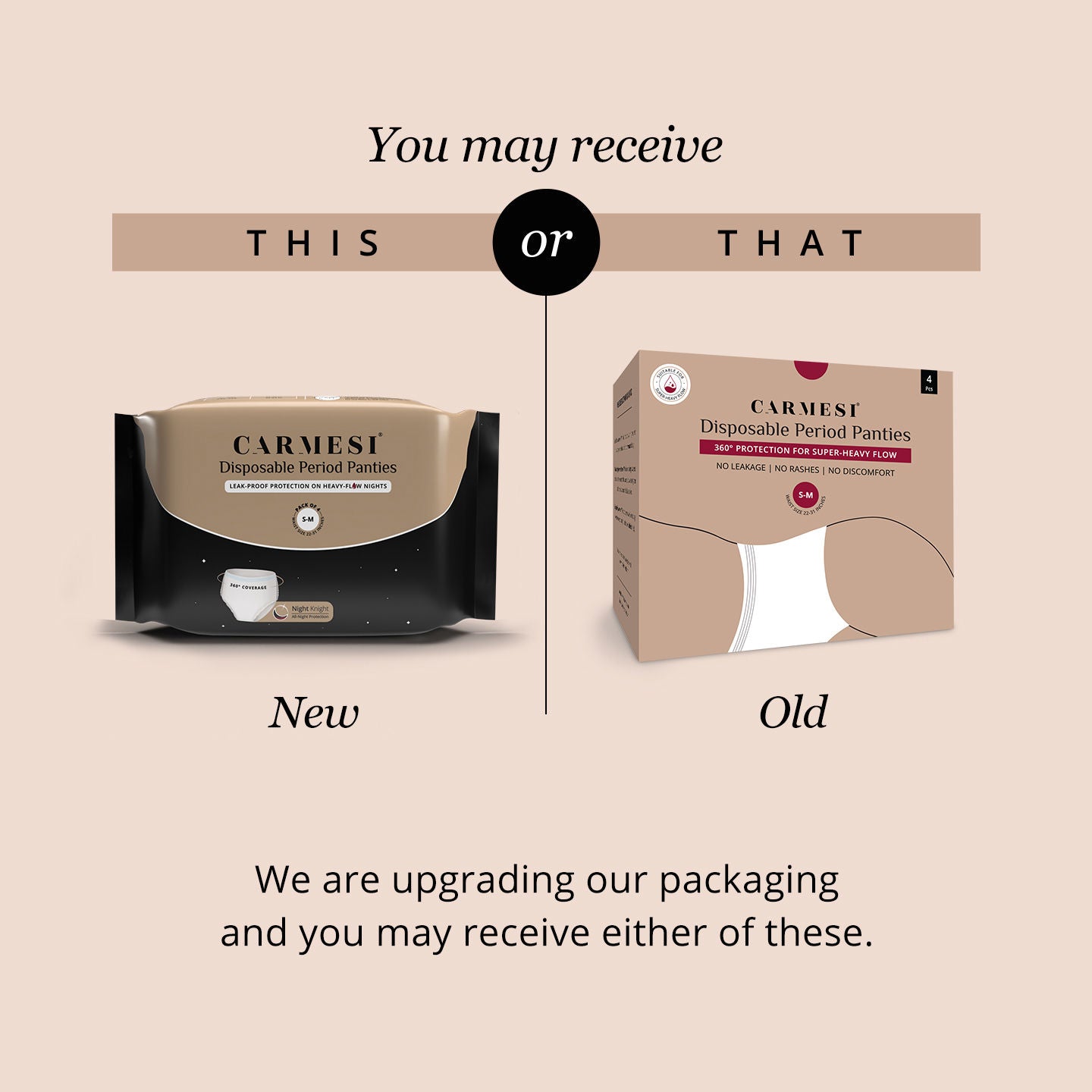Disposable Period Panties (S-M), Leak-Proof Protection For Heavy-Flow Nights