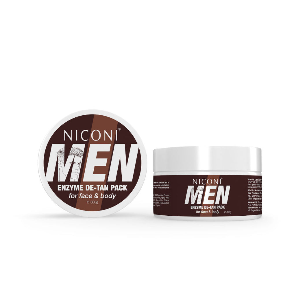 Men Enzyme De-Tan Pack For Face & Body