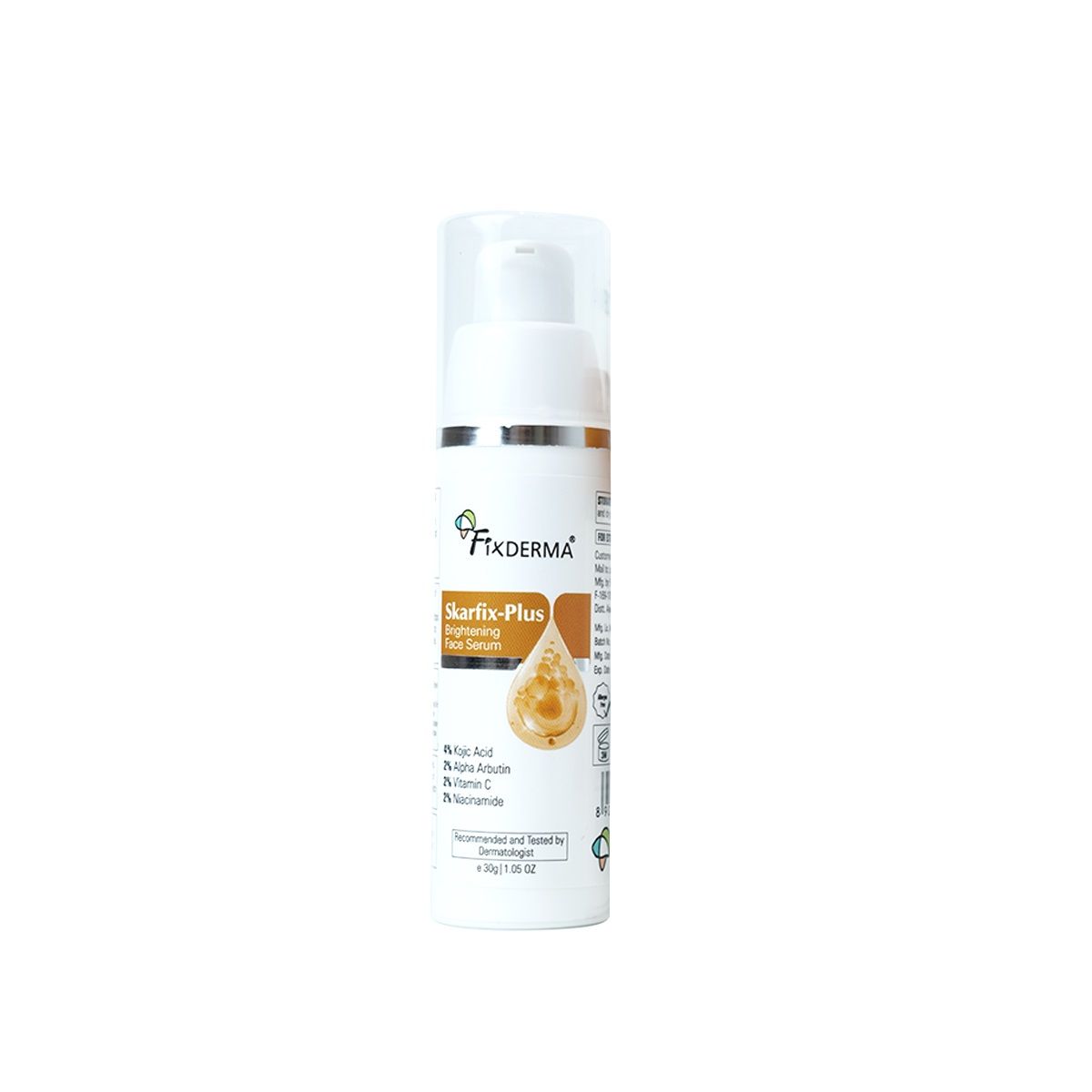 Skarfix Plus 4% Kojic Acid Brightening Face Serum Fades Dark Spots & Hyperpigmentation