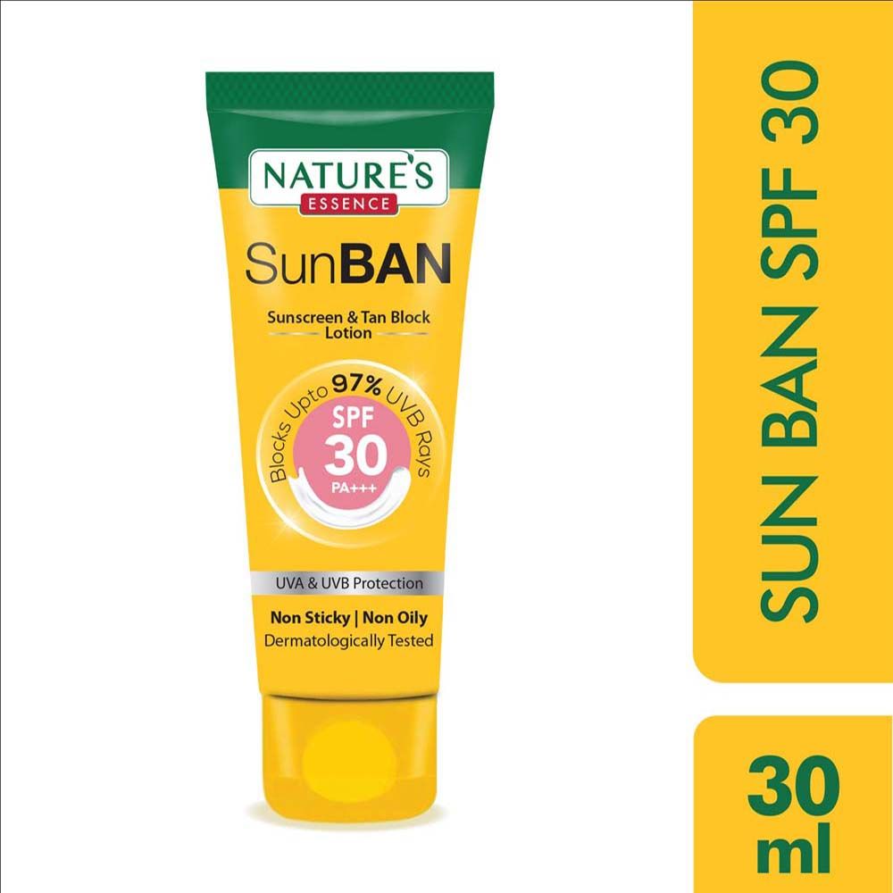 Sunban Spf 30 Pa+++ Sunscreen & Tan Block Lotion - 30ml