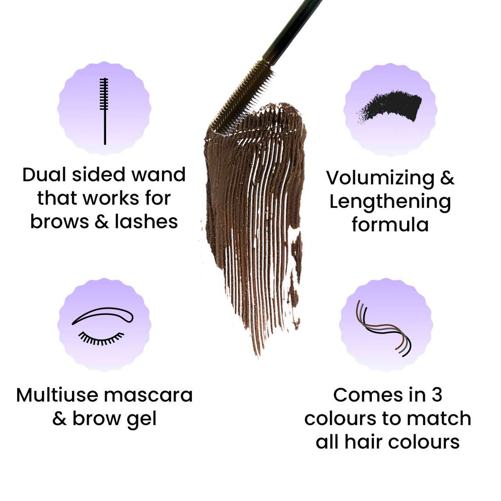 Brash Volumizing & Lengthening Formula Dual Mascara and Brow Gel