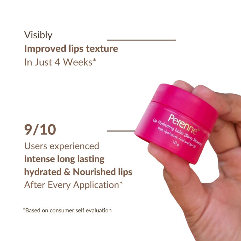 Lip Hydrating Balm With Hyaluronic Acid & SPF 30 - Berry Blossom