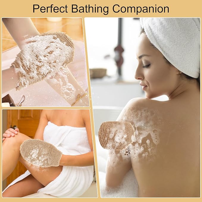 Natural Exfoliating Bath Gloves & TAN Remover (pair)