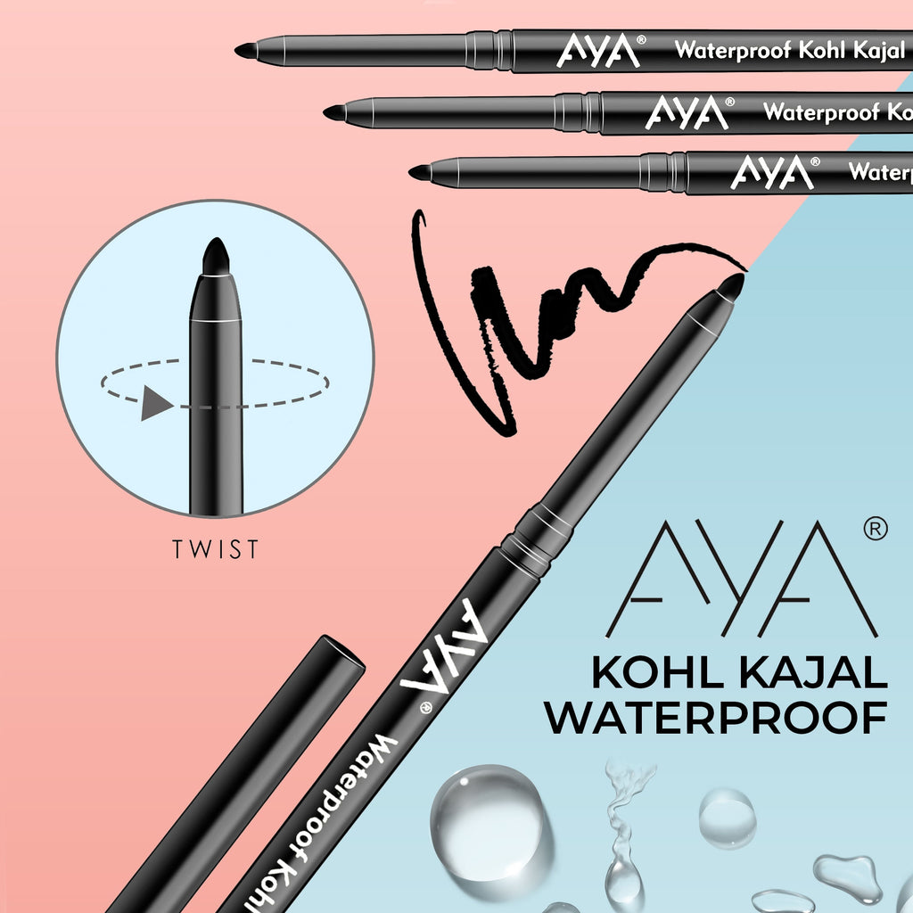 Waterproof Eyeliner + Jet Black Kohl Kajal