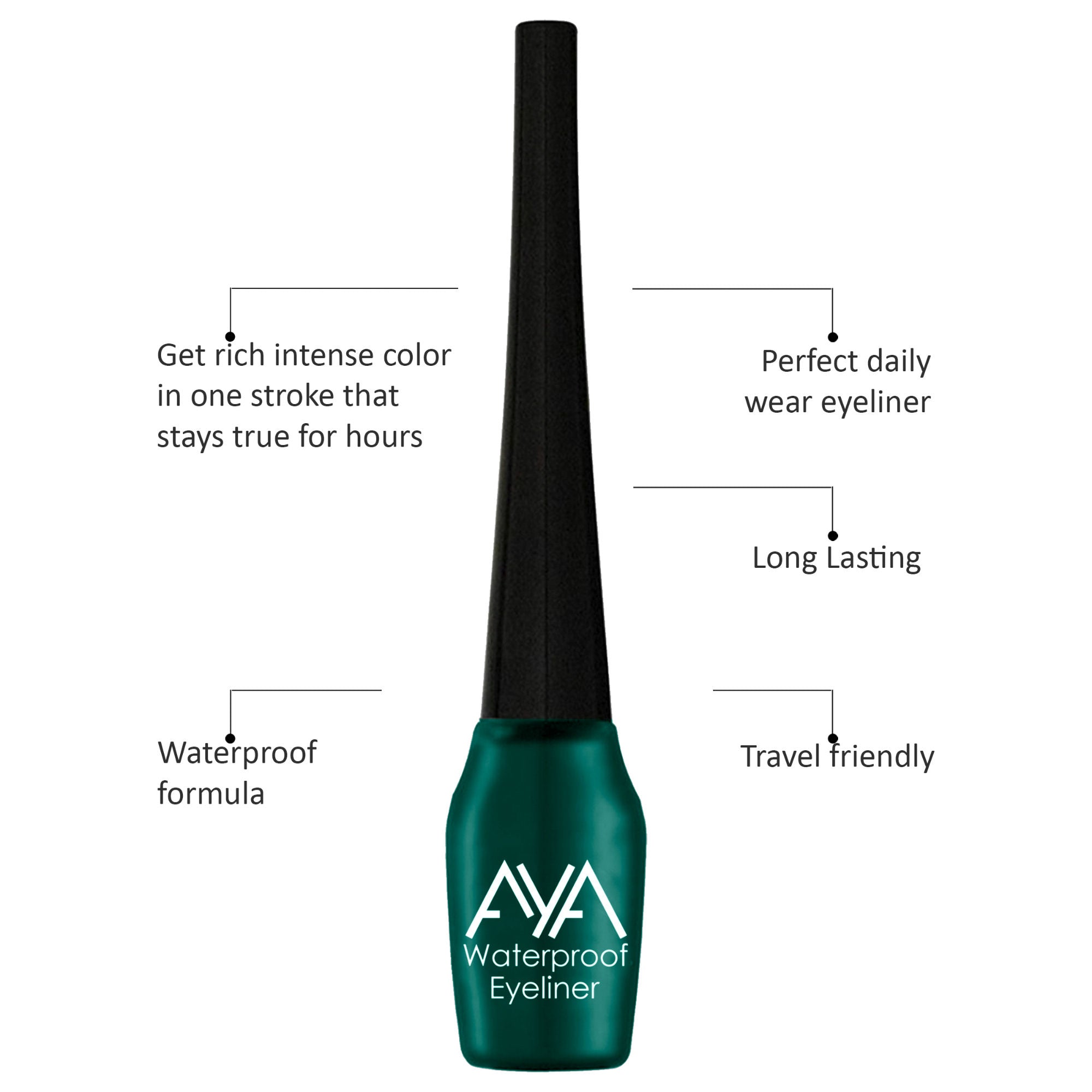 Waterproof Eyeliner + Jet Black Kohl Kajal