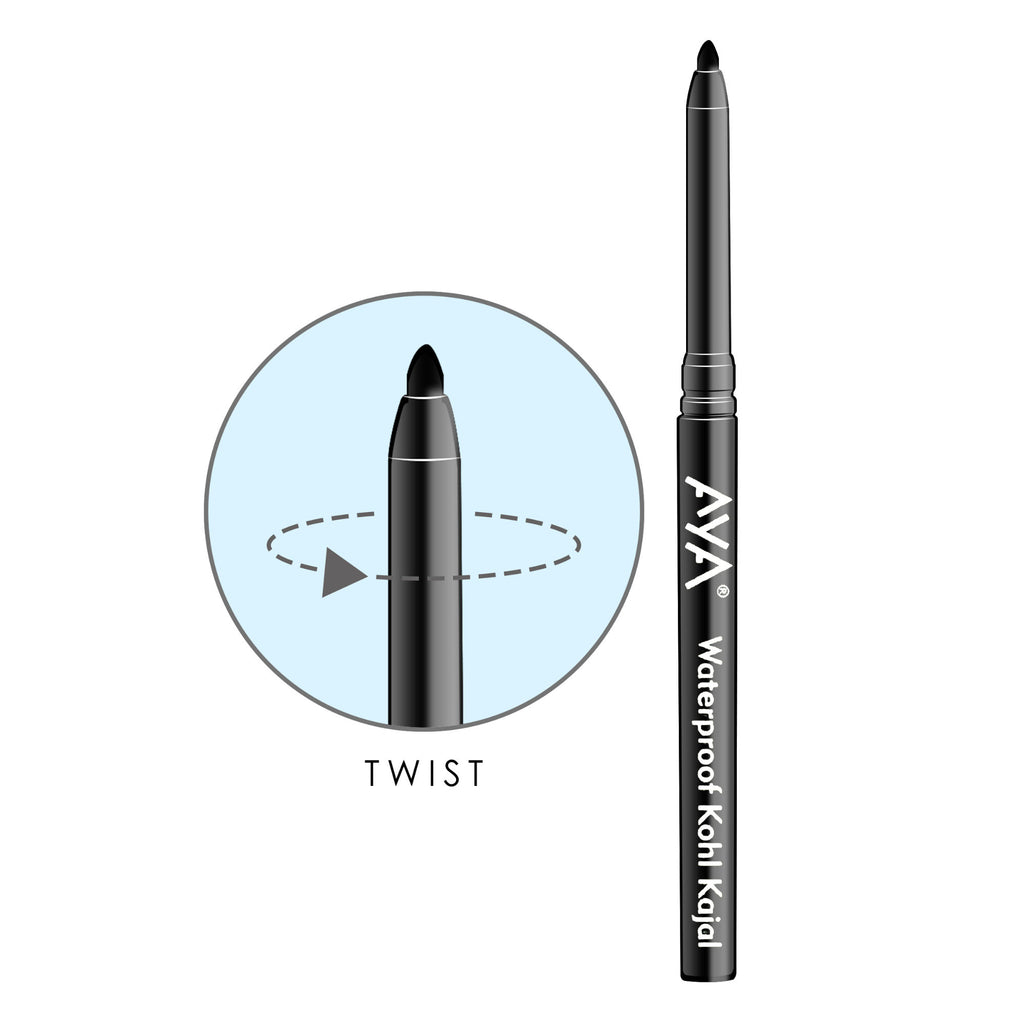 Waterproof Eyeliner + Jet Black Kohl Kajal