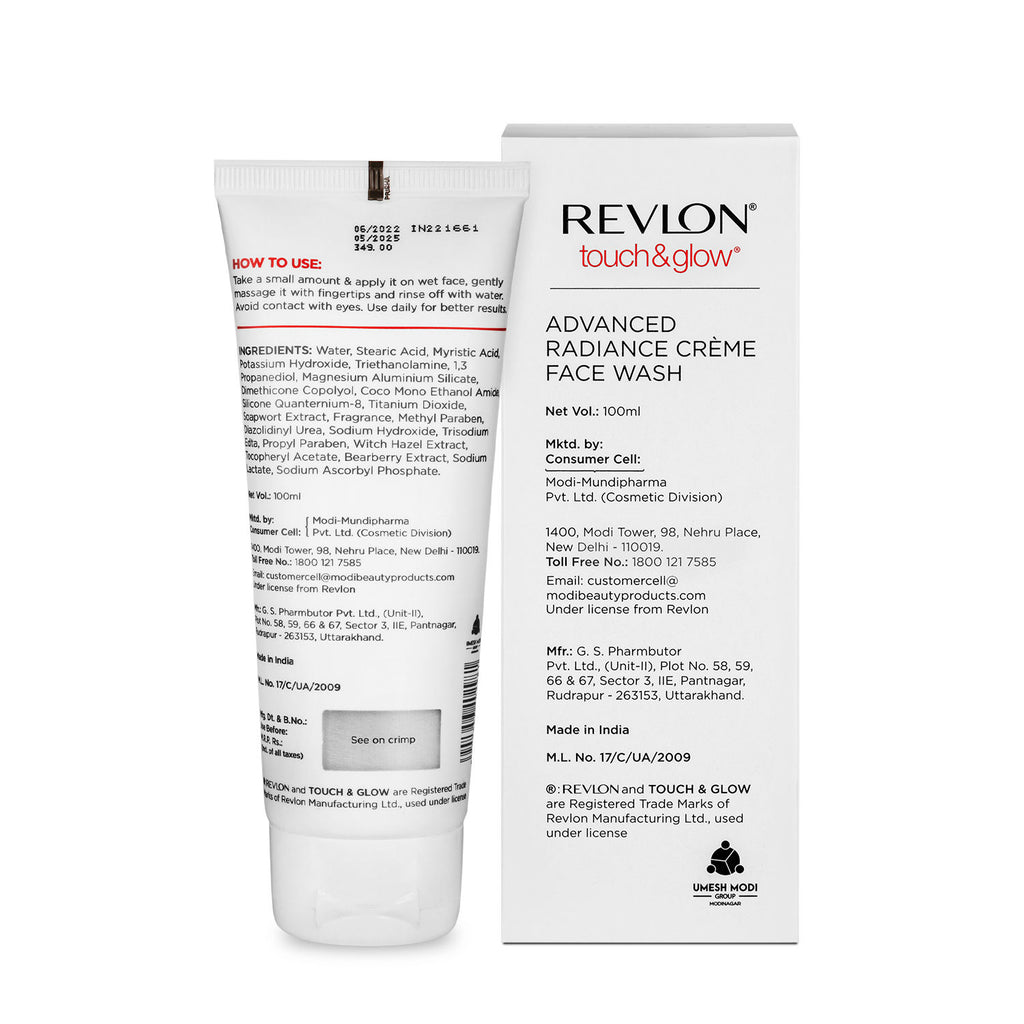 Touch & Glow Advanced Radiance Creme Face Wash