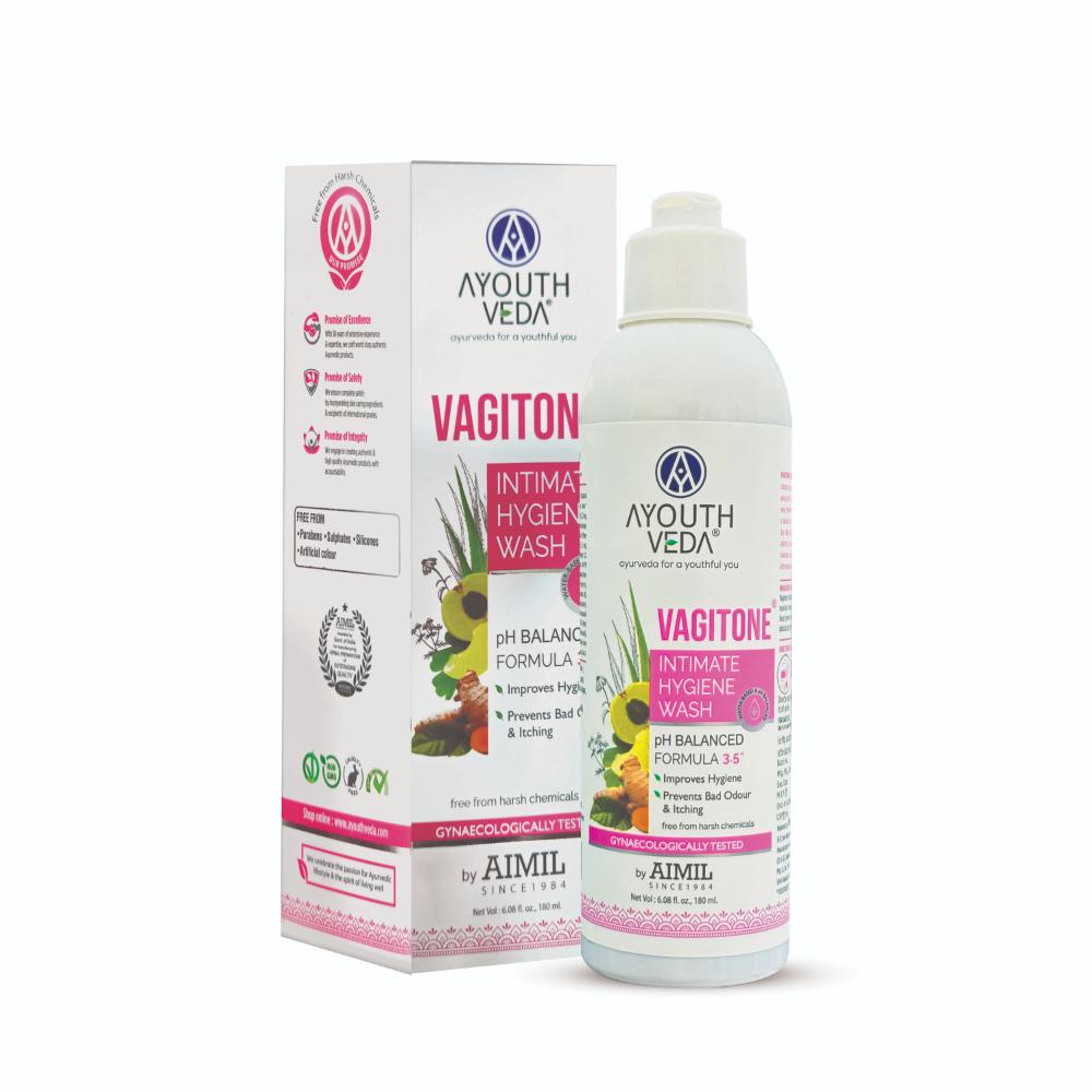 Vagitone Intimate Wash with Sphatika, Aloe & Amla to Maintain pH Balance & Prevent Odour