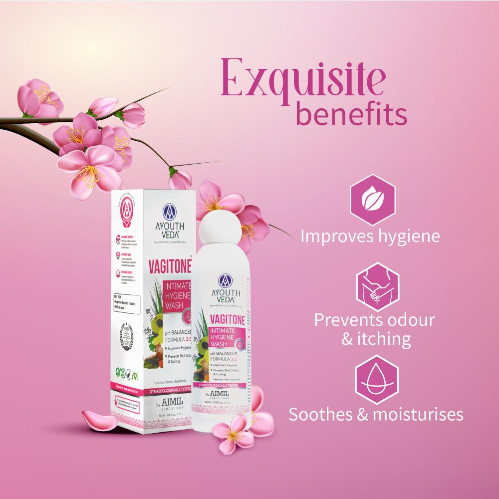 Vagitone Intimate Hygiene Wash with Butea to Prevent Itchiness & Maintain Healthy Flora